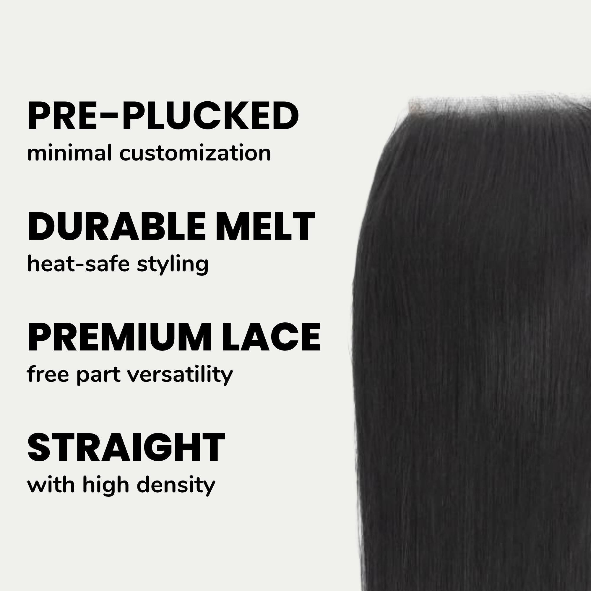 Brazilian Silky Straight 4x4 Transparent Lace Human Hair Closure Private Label