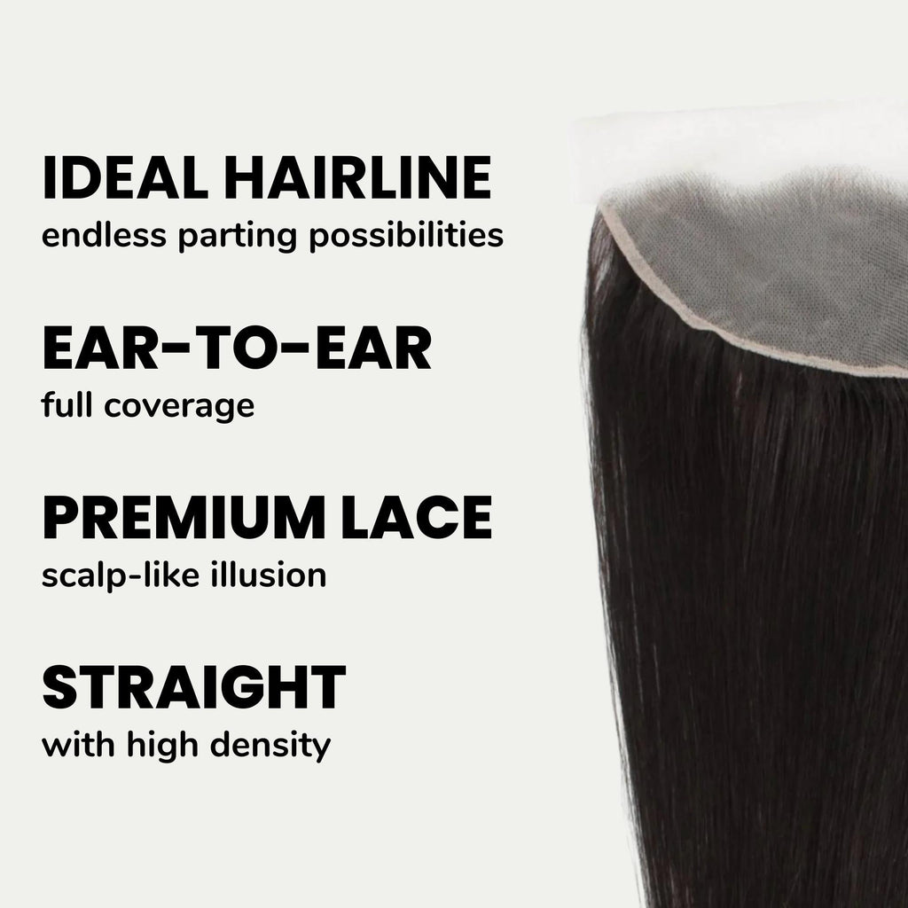 Brazilian Straight 13x4 Transparent Lace Human Hair Frontal Private Label