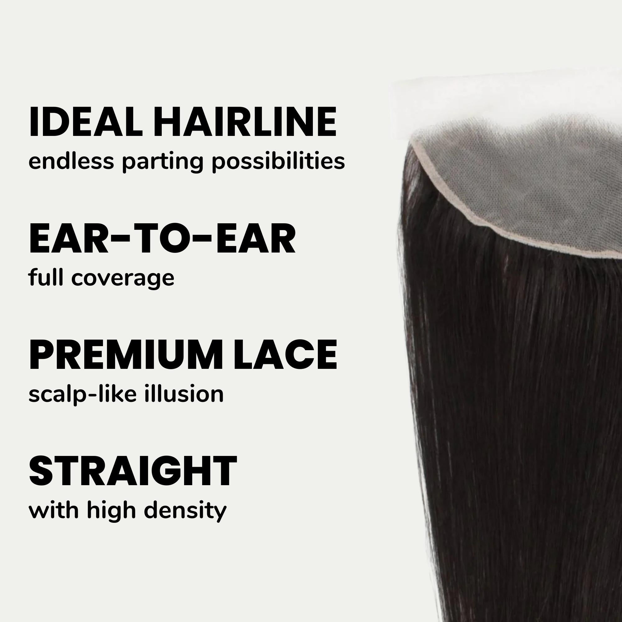 Brazilian Straight 13x4 Transparent Lace Human Hair Frontal Private Label