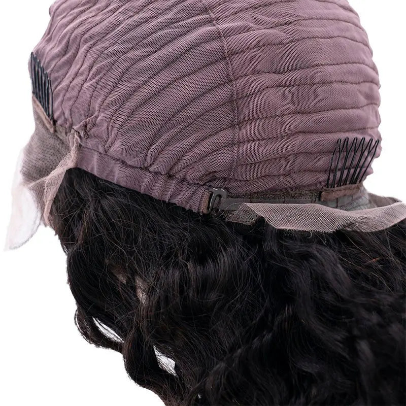 Deep Wave 13x4 HD Lace Front Human Hair Wig Private Label