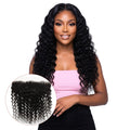 Deep Wave 13x4 Transparent Lace Human Hair Frontal Private Label