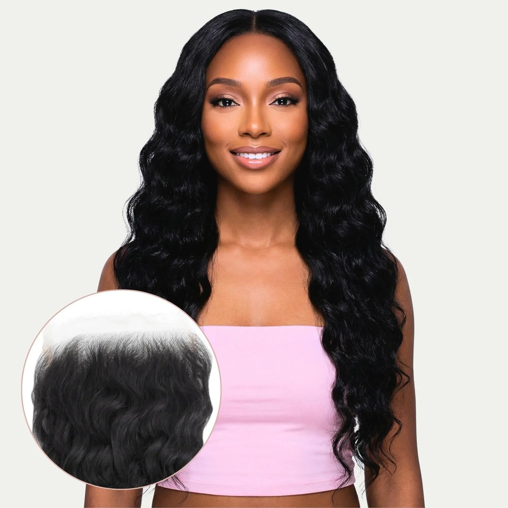 Deep Wave 5x5 HD Lace Human Hair Closure Private Label
