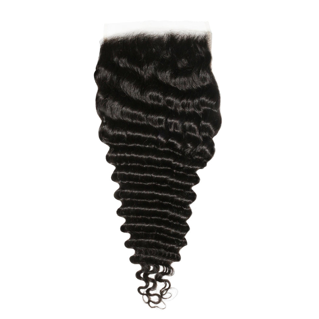 Deep Wave 7x7 HD Lace Human Hair Closure Private Label