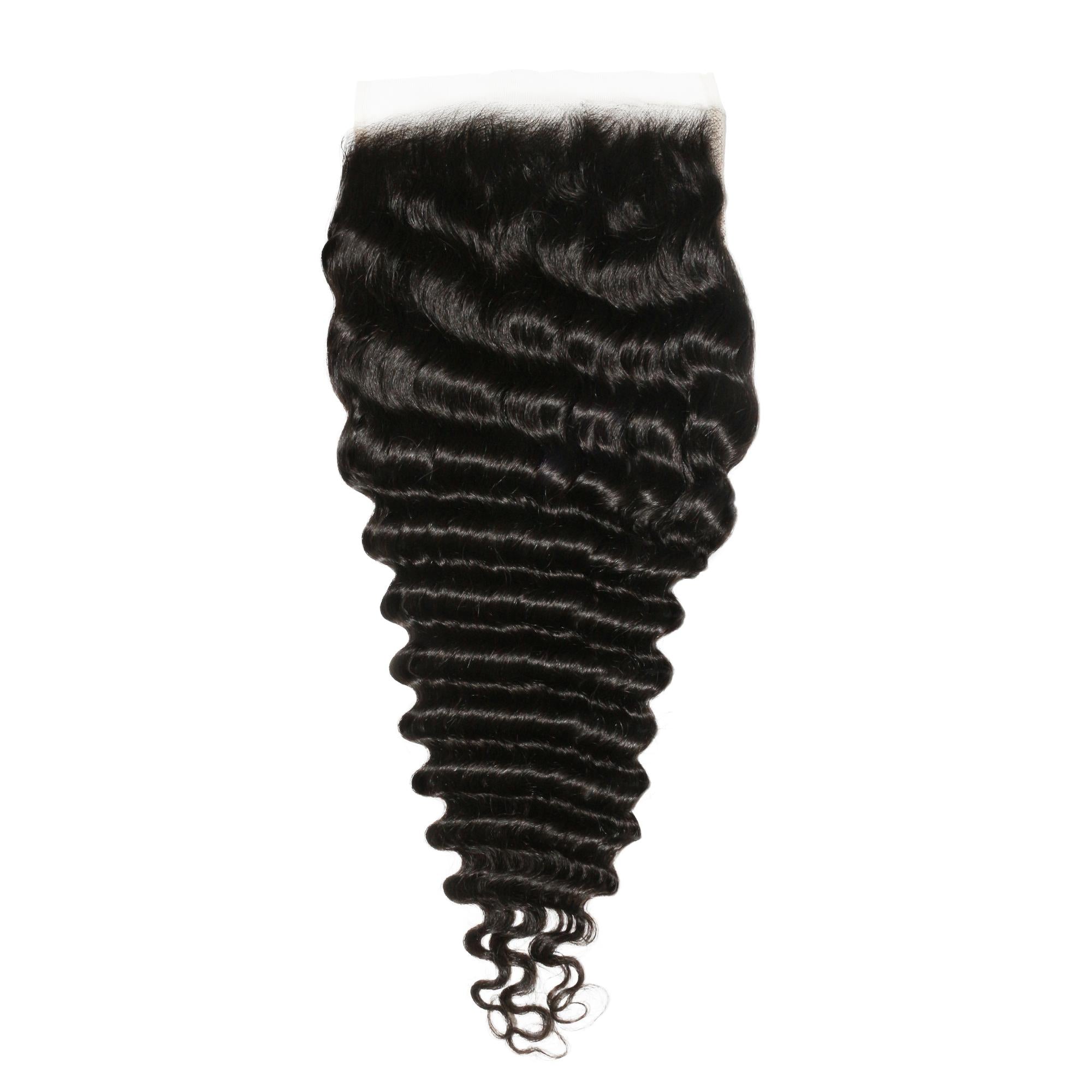 Deep Wave 7x7 HD Lace Human Hair Closure Private Label