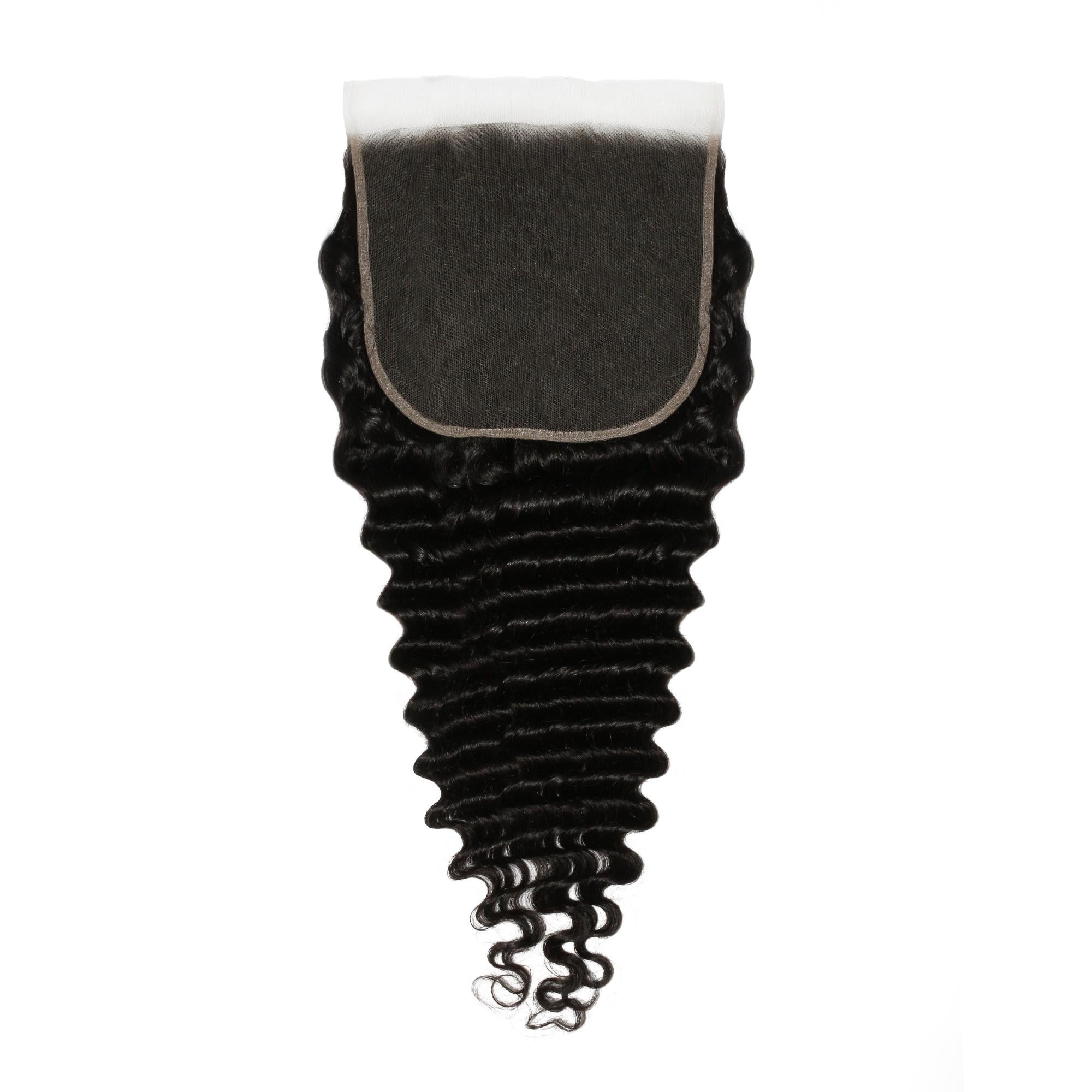 Deep Wave 7x7 HD Lace Human Hair Closure Private Label