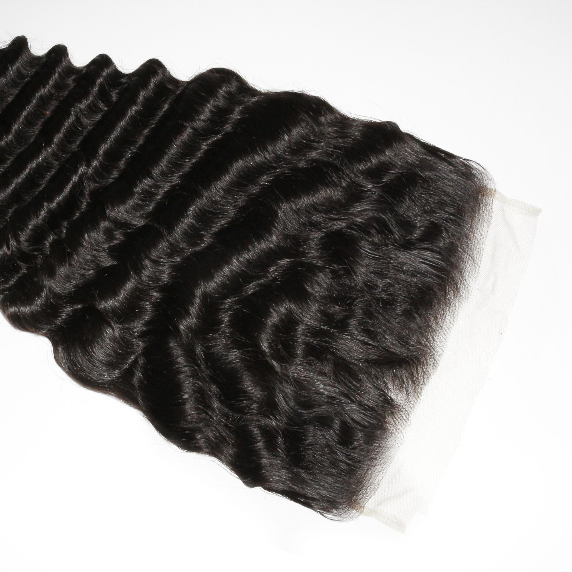 Deep Wave 7x7 HD Lace Human Hair Closure Private Label
