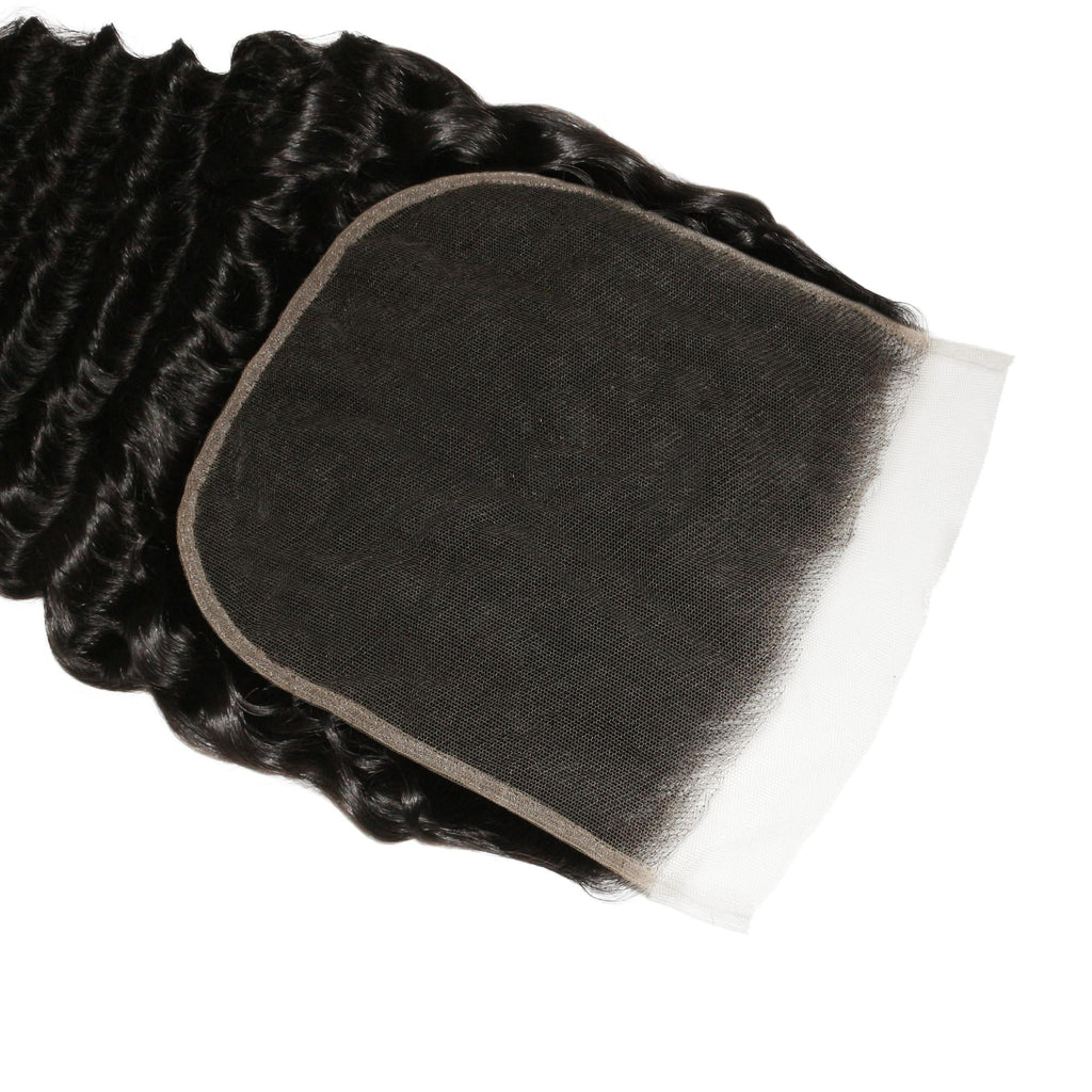 Deep Wave 7x7 HD Lace Human Hair Closure Private Label