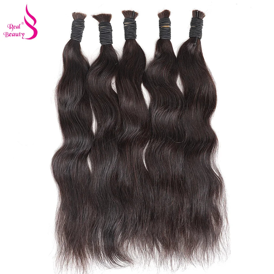 Human Braiding Hair No Weft Bulk Hair Bundles 100% Vietnam Virgin Human Hair 50g 100g Natural Straight Black Brown 45-70cm The Hair Plug
