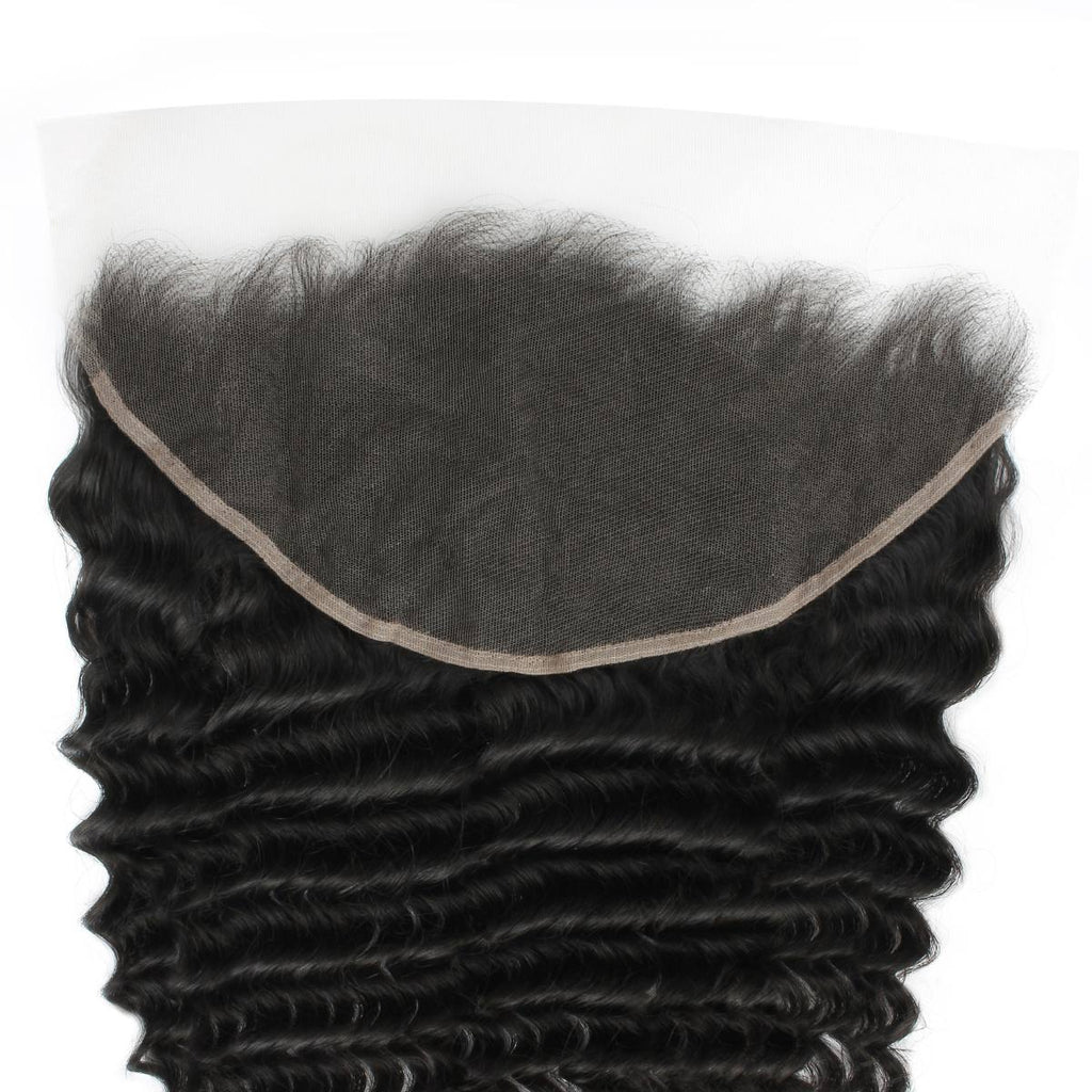Deep Wave 13x6 HD Lace Human Hair Frontal Private Label