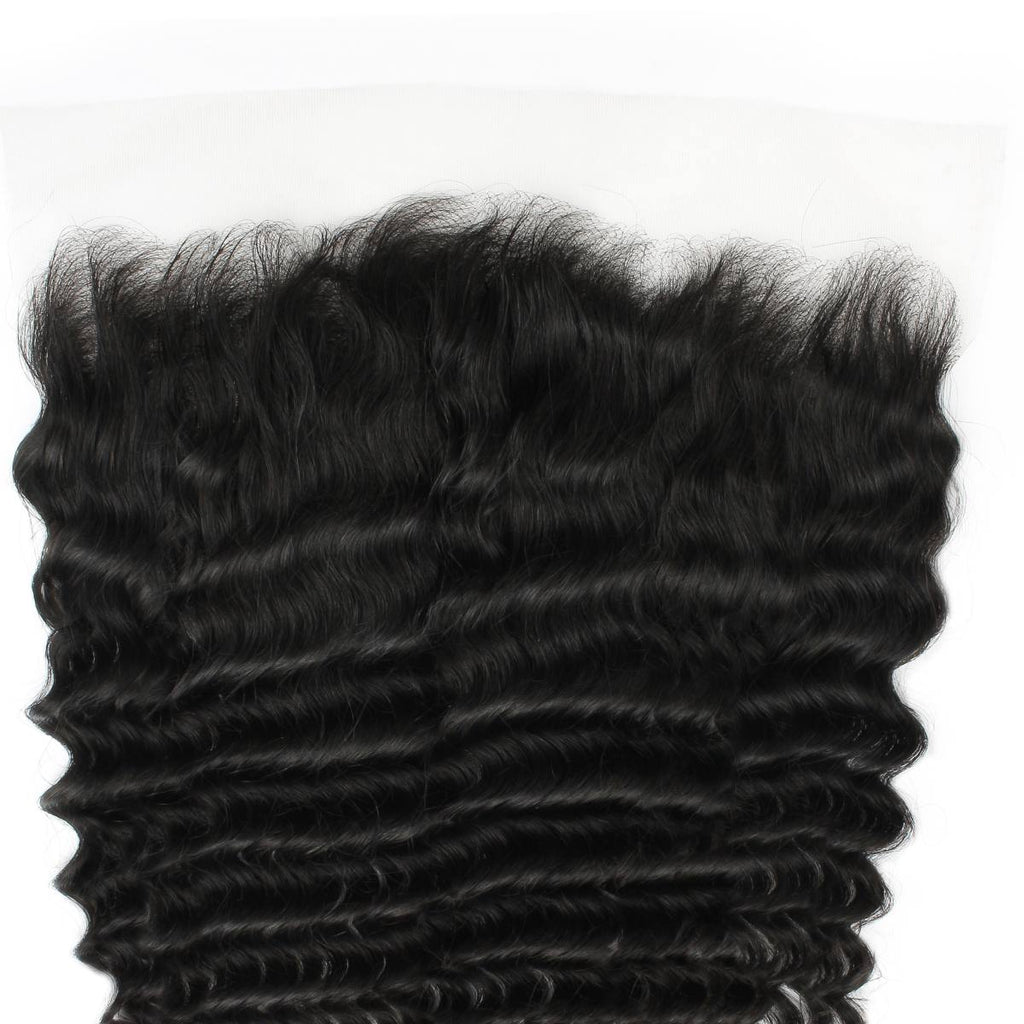 Deep Wave 13x6 HD Lace Human Hair Frontal Private Label