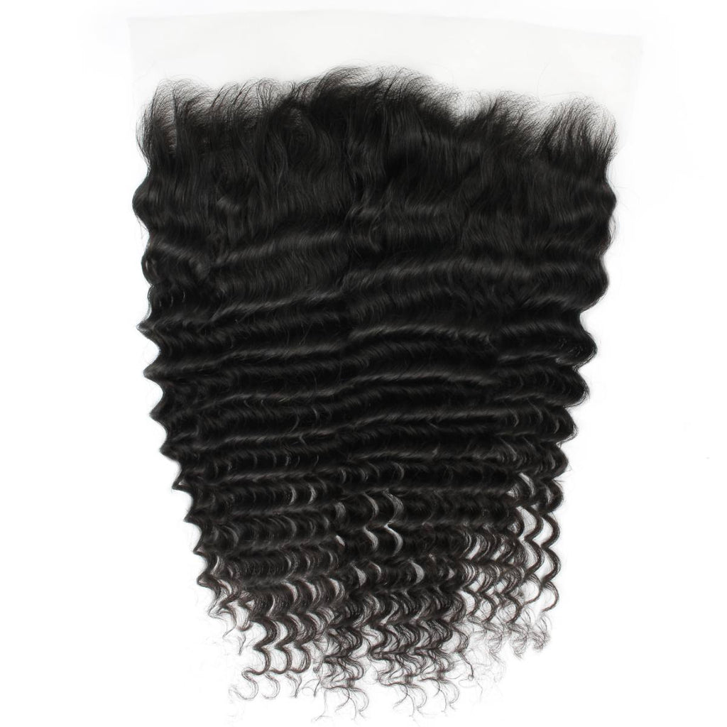Deep Wave 13x6 HD Lace Human Hair Frontal Private Label