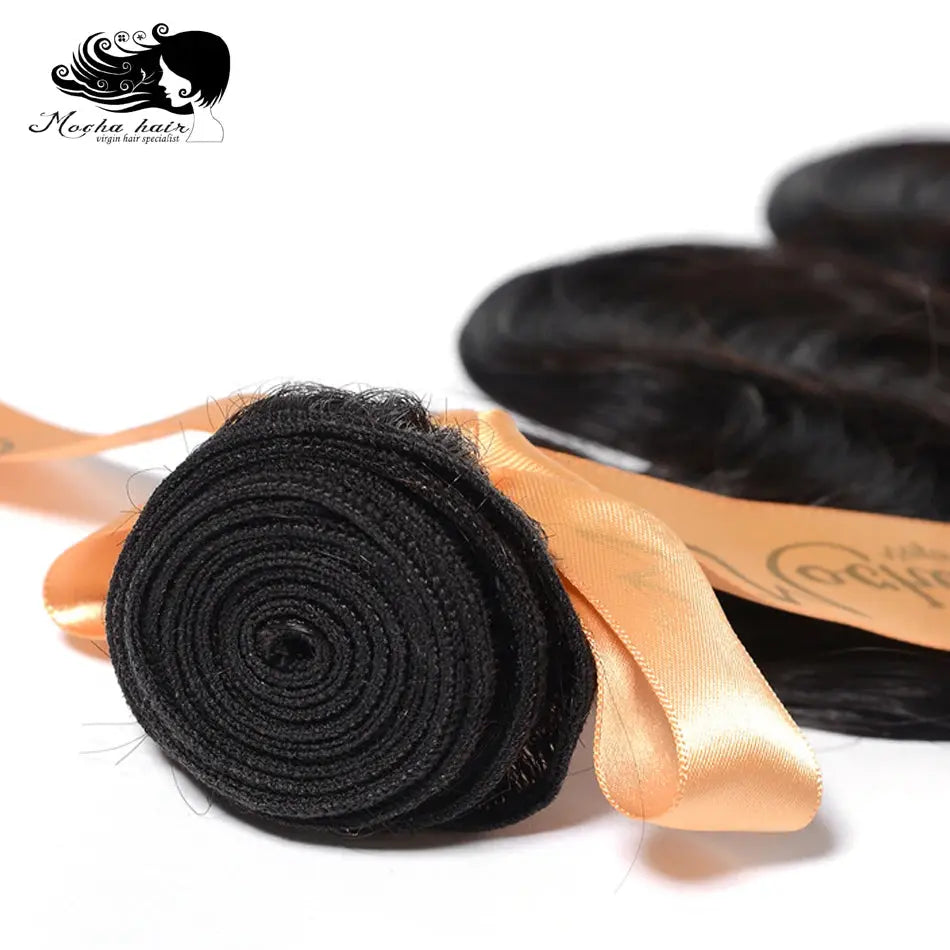 MOCHA Hair10A  Brazilian Virgin Hair Body Wave 3 Bundles16"-26"100% Unprocessed Human Hair Extension Natural Color Free Shipping MOCHA HAIR VIRGIN HAIR SPECIALISE Official Store