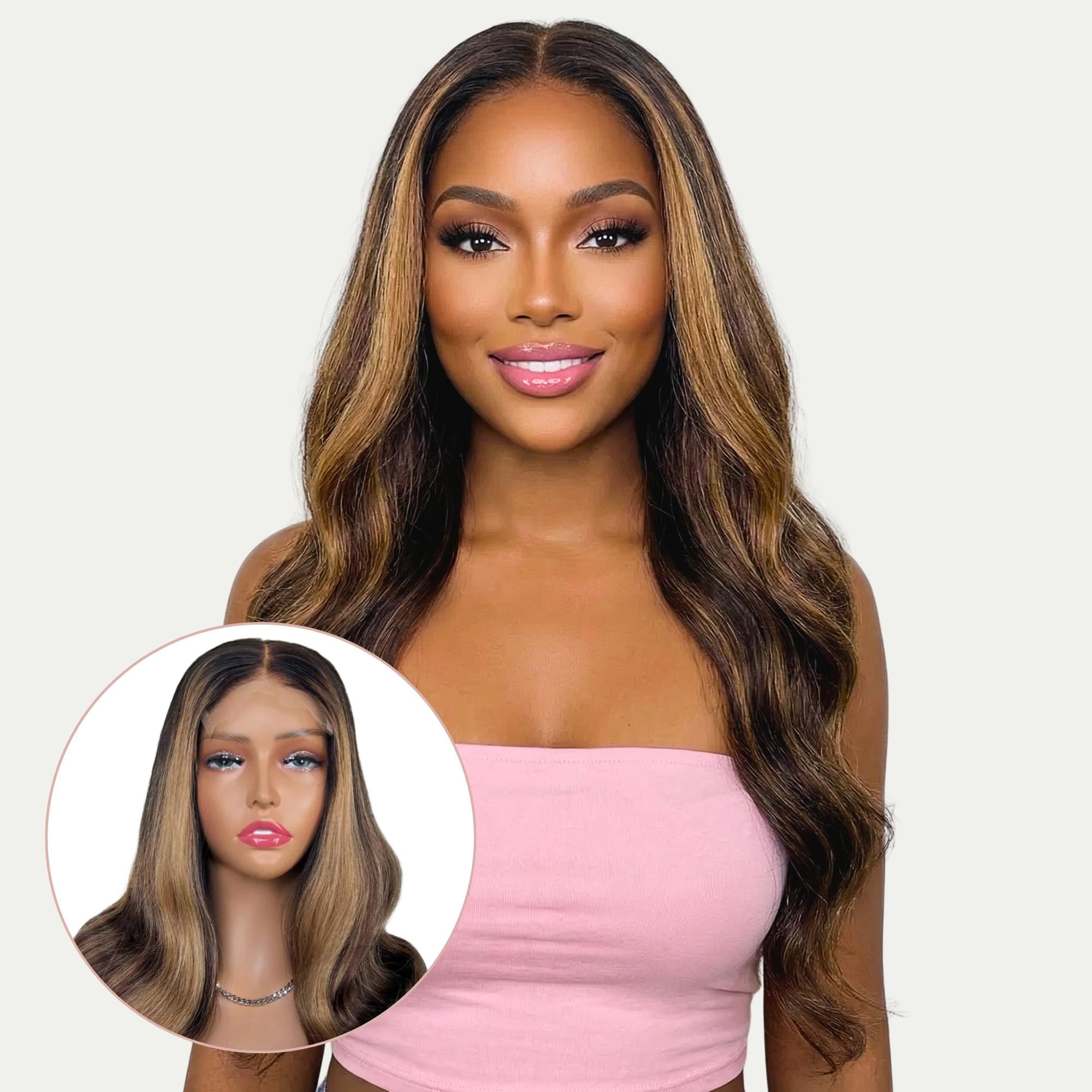 Raw Harper Glueless 5x5 HD Lace Professionally Colored 100% Human Hair Closure Wig Private Label