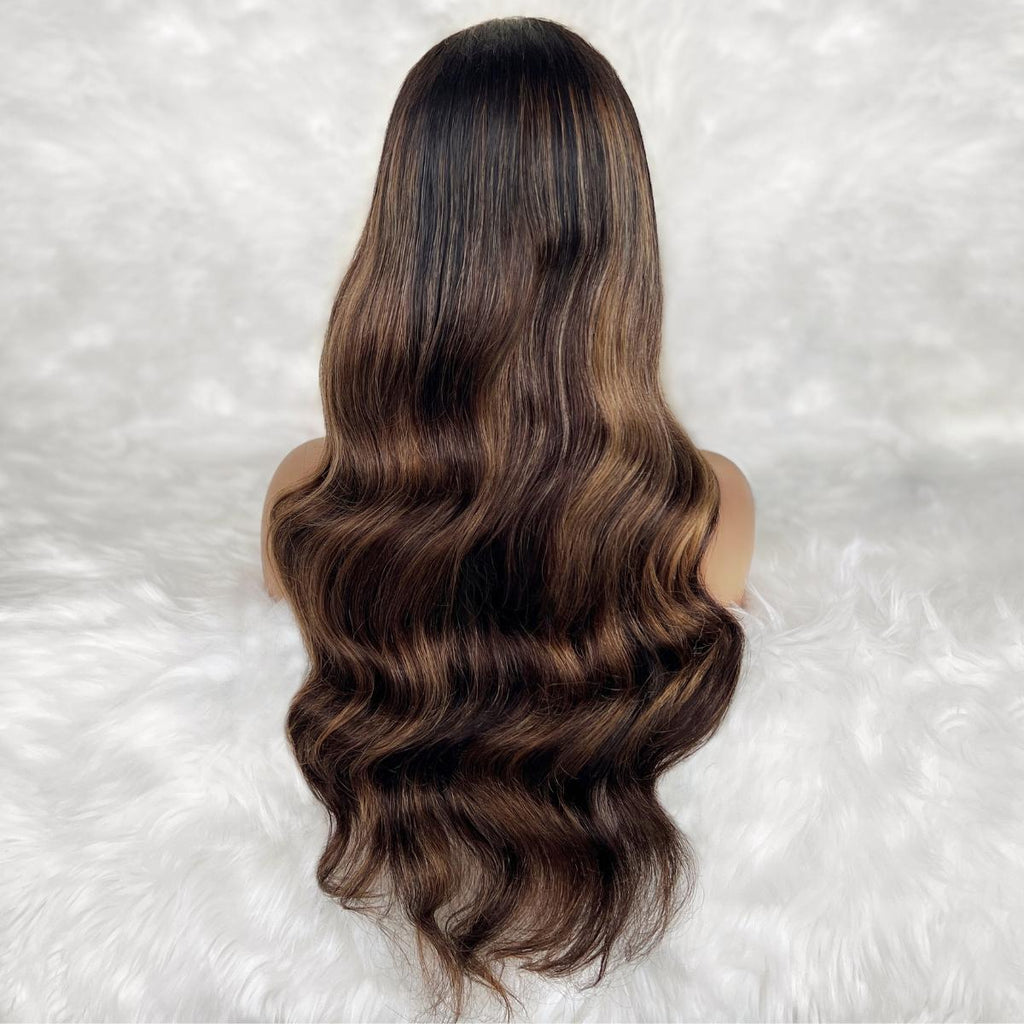 Raw Harper Glueless 5x5 HD Lace Professionally Colored 100% Human Hair Closure Wig Private Label