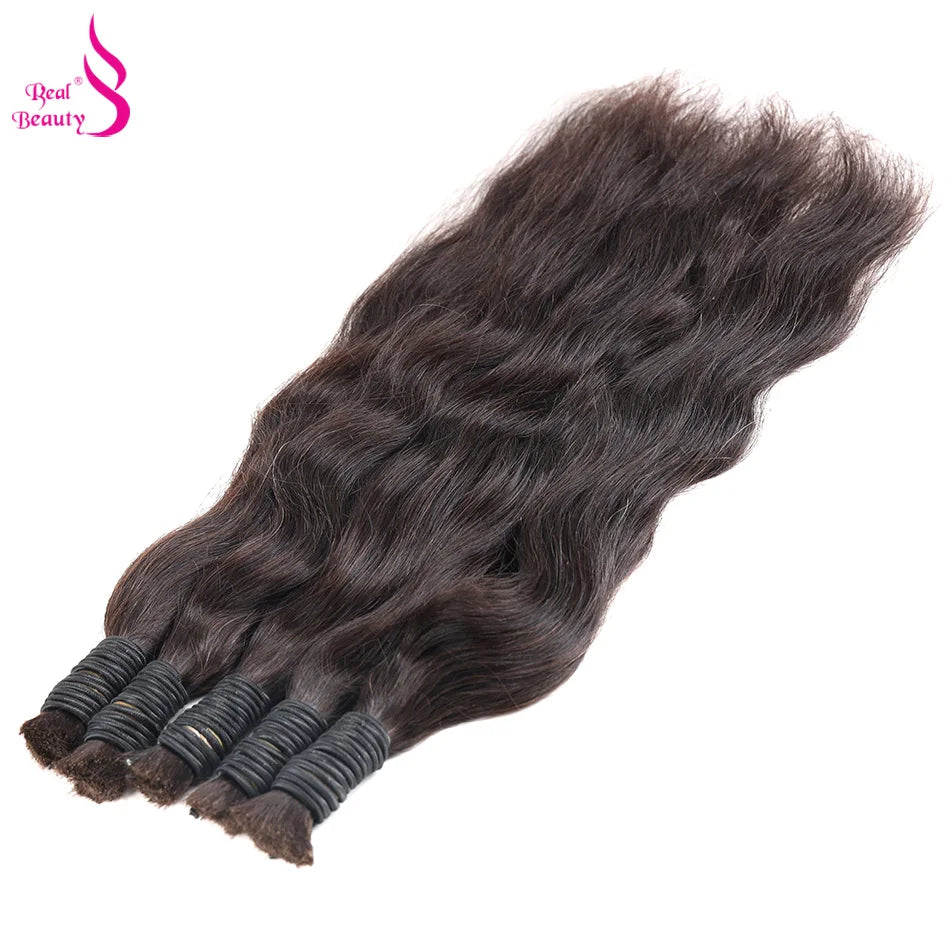 Human Braiding Hair No Weft Bulk Hair Bundles 100% Vietnam Virgin Human Hair 50g 100g Natural Straight Black Brown 45-70cm The Hair Plug