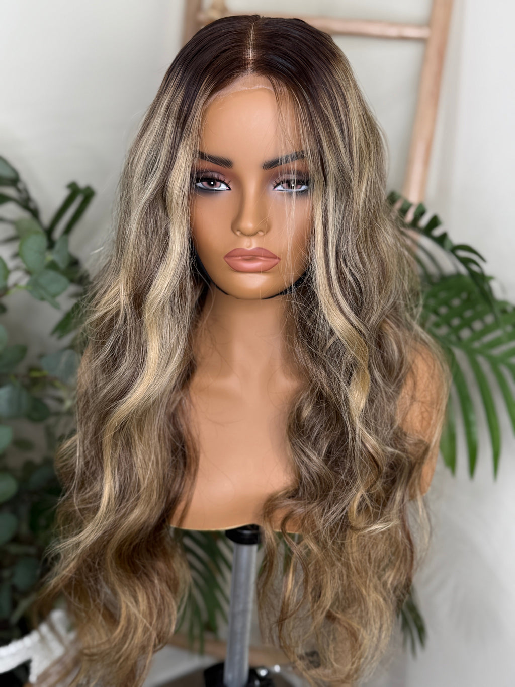 Honey Blonde Balayage Wave Wig Fula Beauty