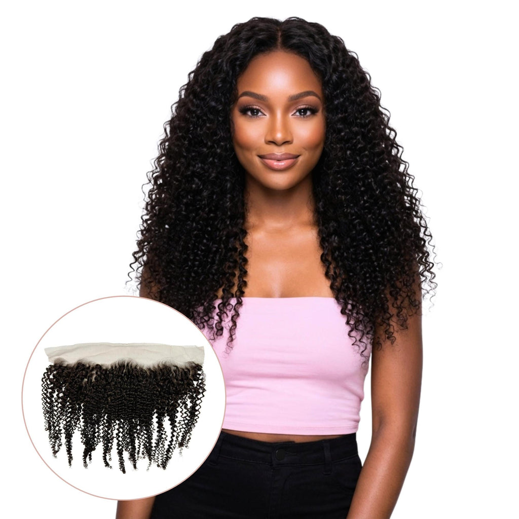 Jerry Curl 13x4 HD Lace Human Hair Frontal Private Label