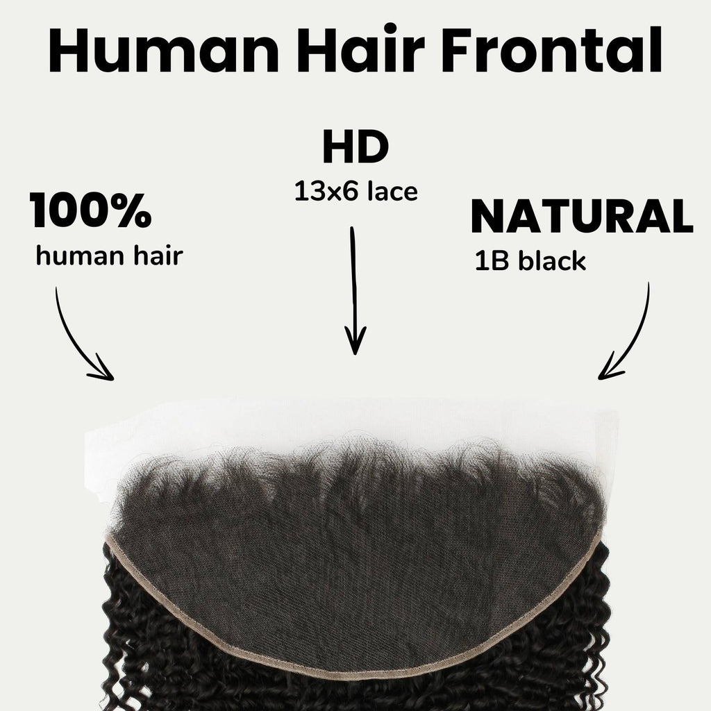 Jerry Curl 13x6 HD Lace Human Hair Frontal Private Label