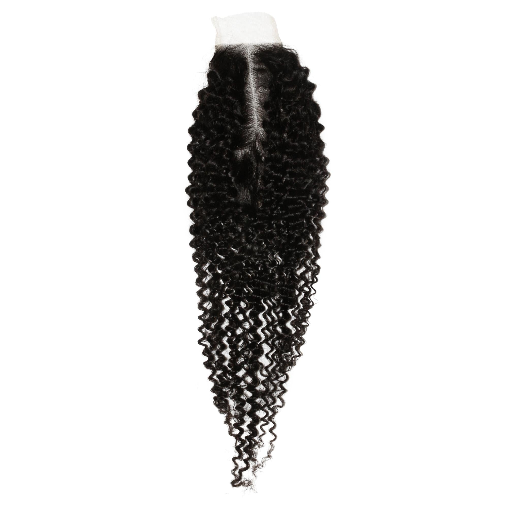 Jerry Curl 2x6 Transparent Lace Human Hair Closure Private Label