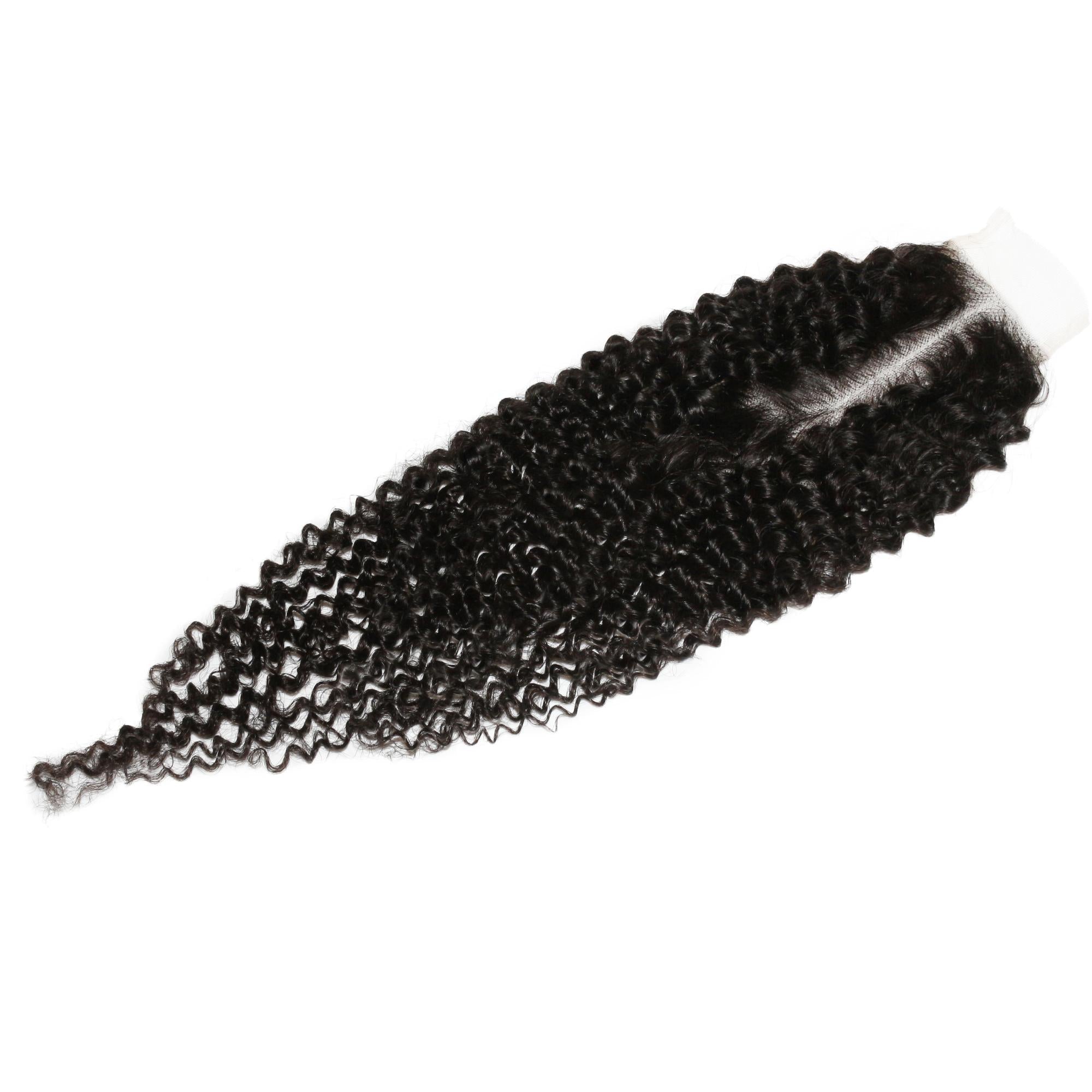 Jerry Curl 2x6 Transparent Lace Human Hair Closure Private Label