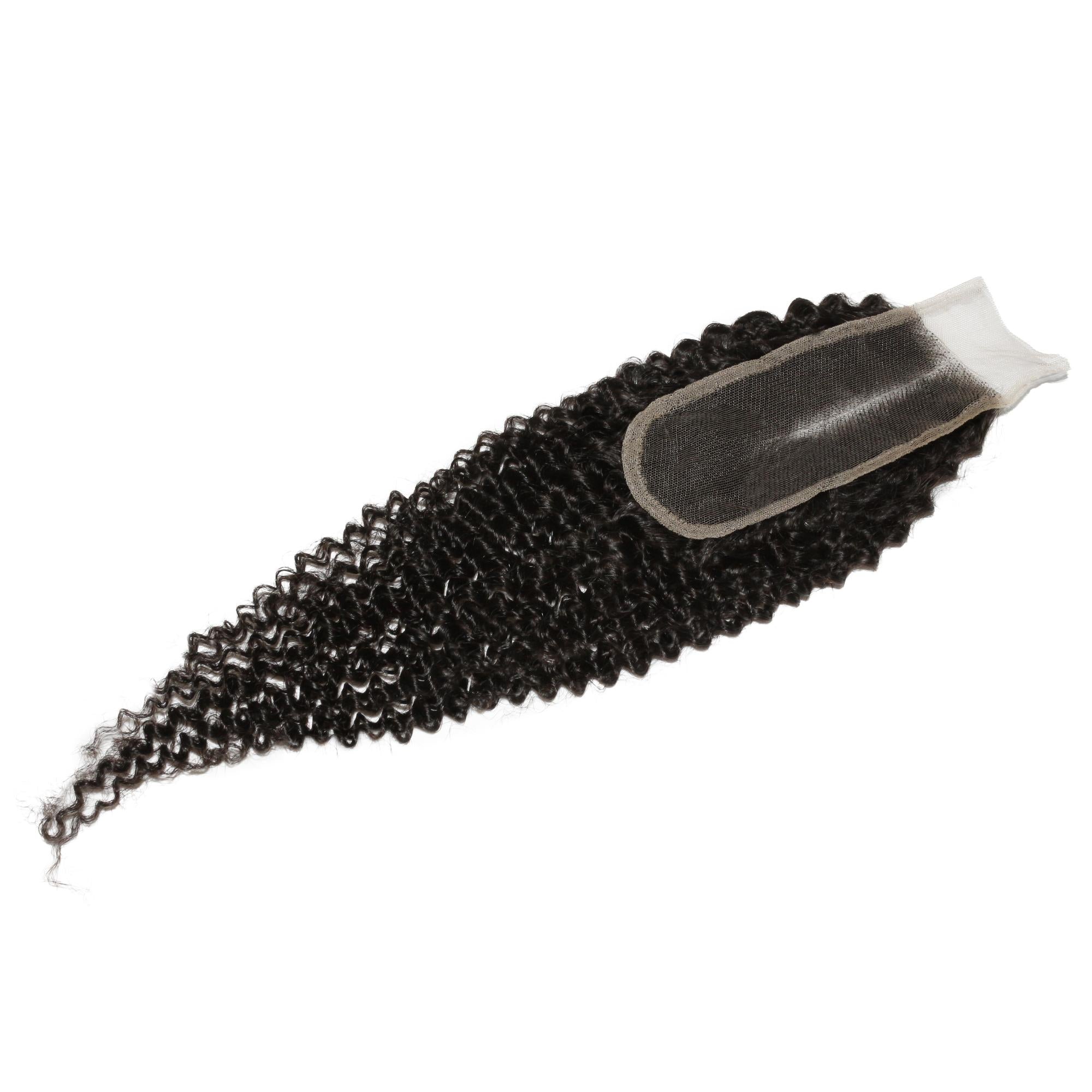 Jerry Curl 2x6 Transparent Lace Human Hair Closure Private Label