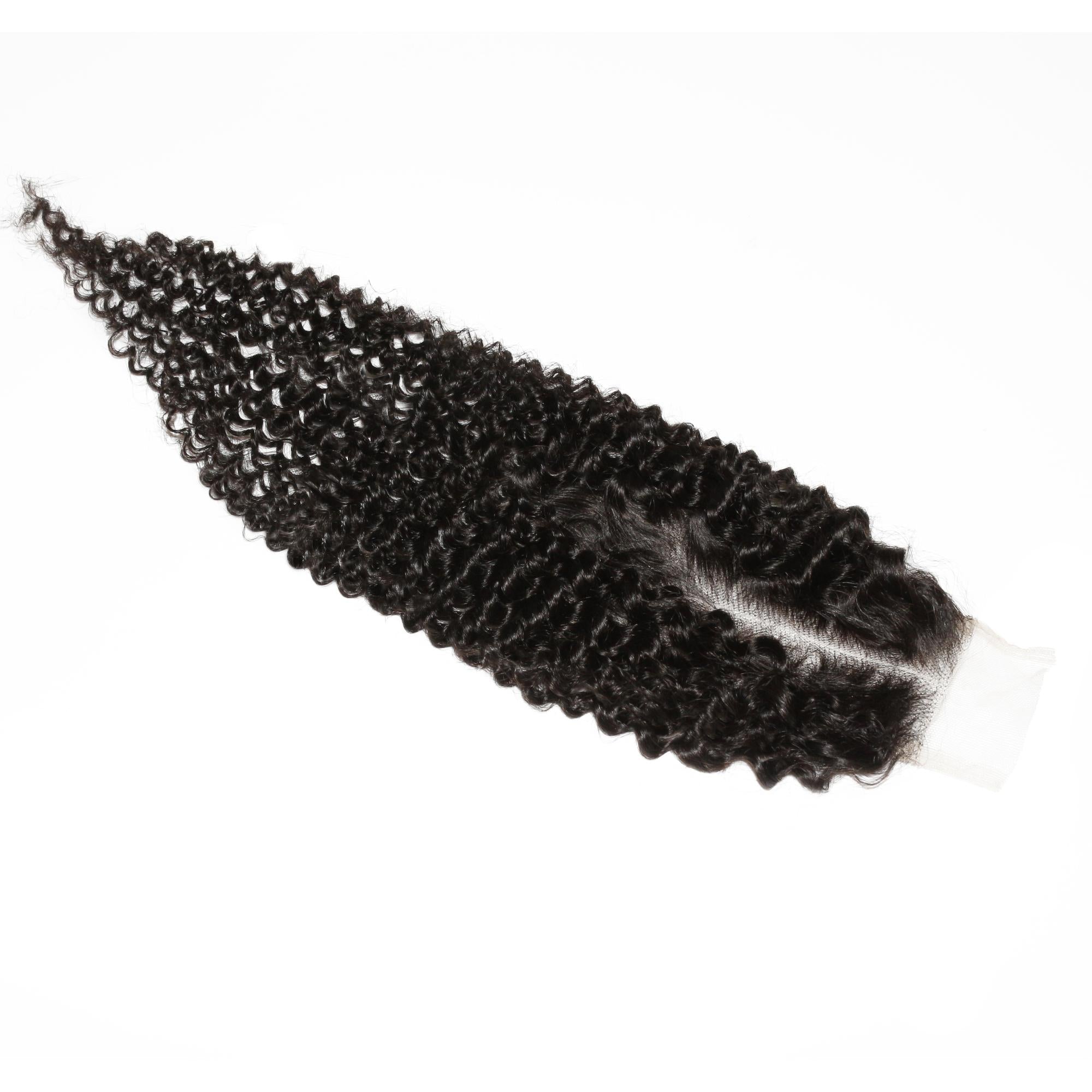 Jerry Curl 2x6 Transparent Lace Human Hair Closure Private Label