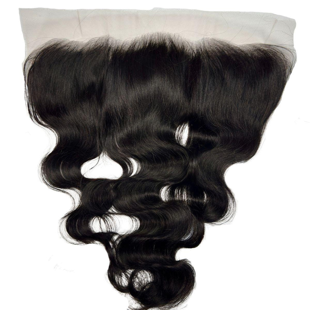 Jet Black Body Wave 13x4 HD Lace Human Hair Frontal Private Label