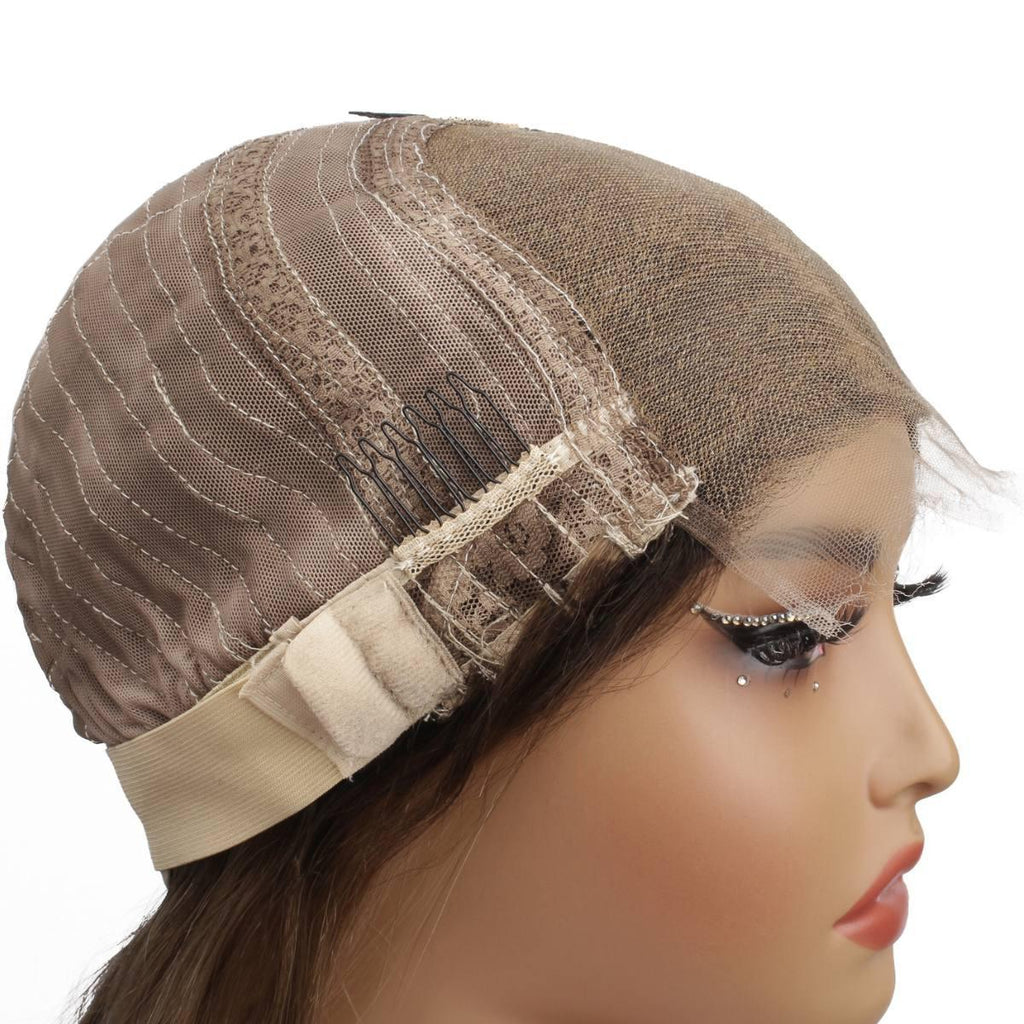 Raw Jezebel Glueless 5x5 HD Lace Professionally Colored 100% Human Hair Closure Wig Private Label