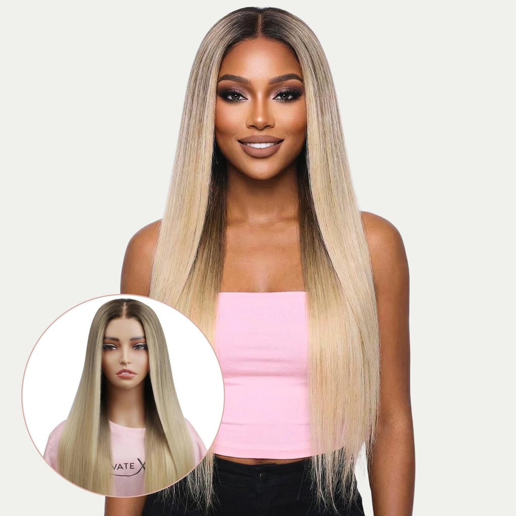 Raw Jezebel Glueless 5x5 HD Lace Professionally Colored 100% Human Hair Closure Wig Private Label