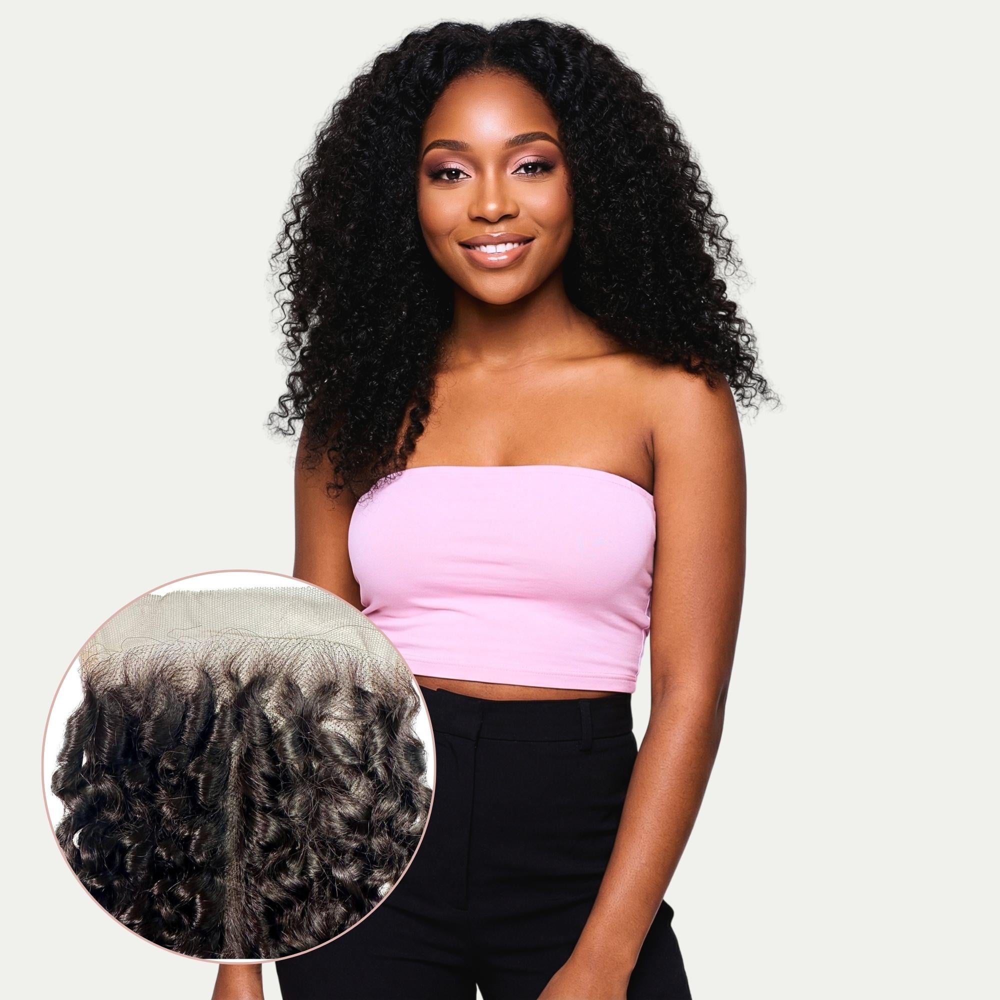 Kinky Curly 5x5 HD Lace Human Hair Closure Private Label