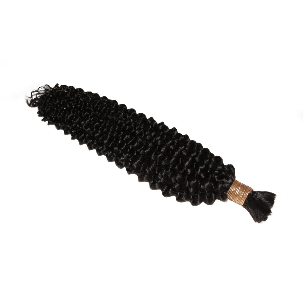Kinky Curly Bulk 100% Human Braiding Hair Private Label