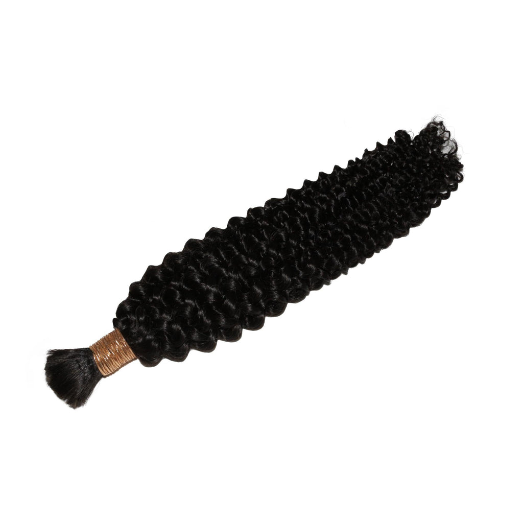 Kinky Curly Bulk 100% Human Braiding Hair Private Label