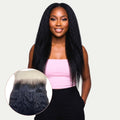 Kinky Straight 4x4 Transparent Lace Human Hair Closure Private Label