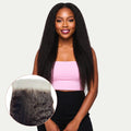 Kinky Straight 6x6 HD Lace Human Hair Closure Private Label