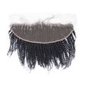 Afro Kinky Curly 13x4 Transparent Lace Human Hair Frontal Private Label
