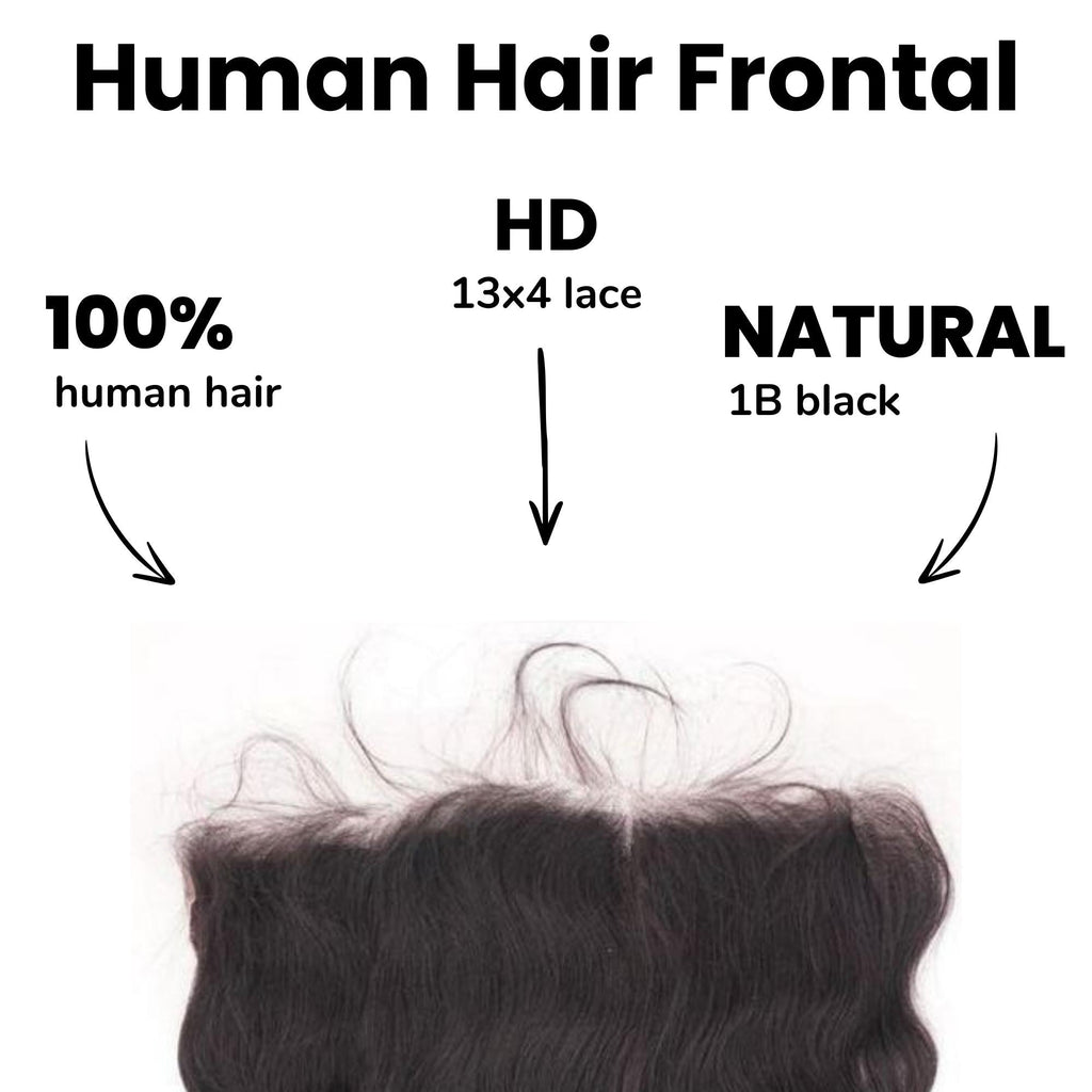Loose Wave 13x4 HD Lace Human Hair Frontal Private Label