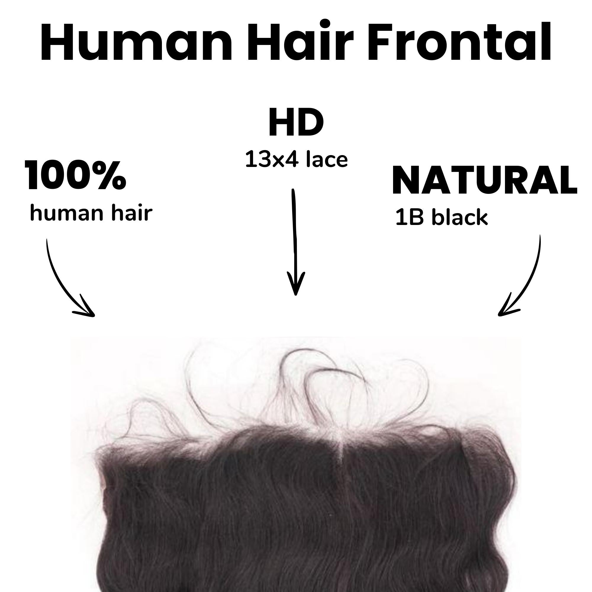 Loose Wave 13x4 HD Lace Human Hair Frontal Private Label