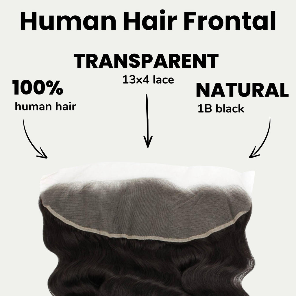 Loose Wave 13x4 Transparent Lace Human Hair Frontal Private Label