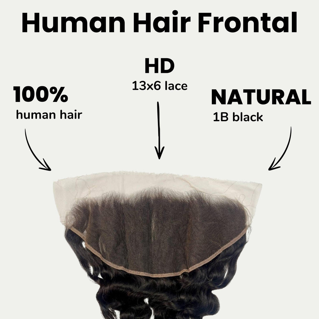 Loose Wave 13x6 HD Lace Human Hair Frontal Private Label