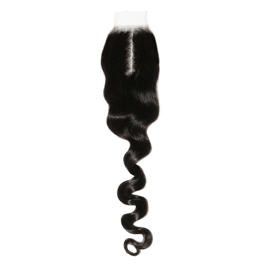 Loose Wave 2x6 Transparent Lace Human Hair Closure Private Label