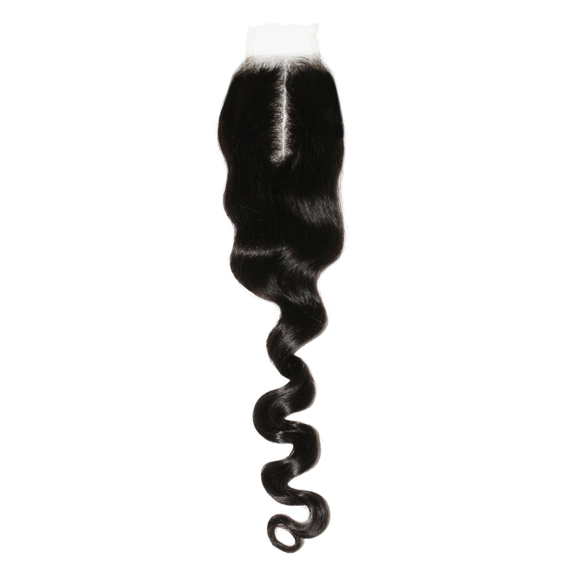 Loose Wave 2x6 Transparent Lace Human Hair Closure Private Label