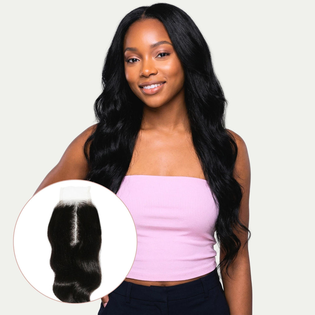 Loose Wave 2x6 Transparent Lace Human Hair Closure Private Label