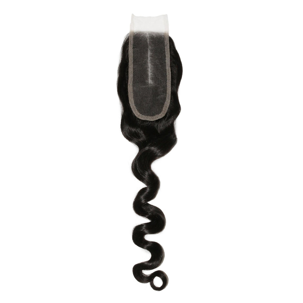 Loose Wave 2x6 Transparent Lace Human Hair Closure Private Label