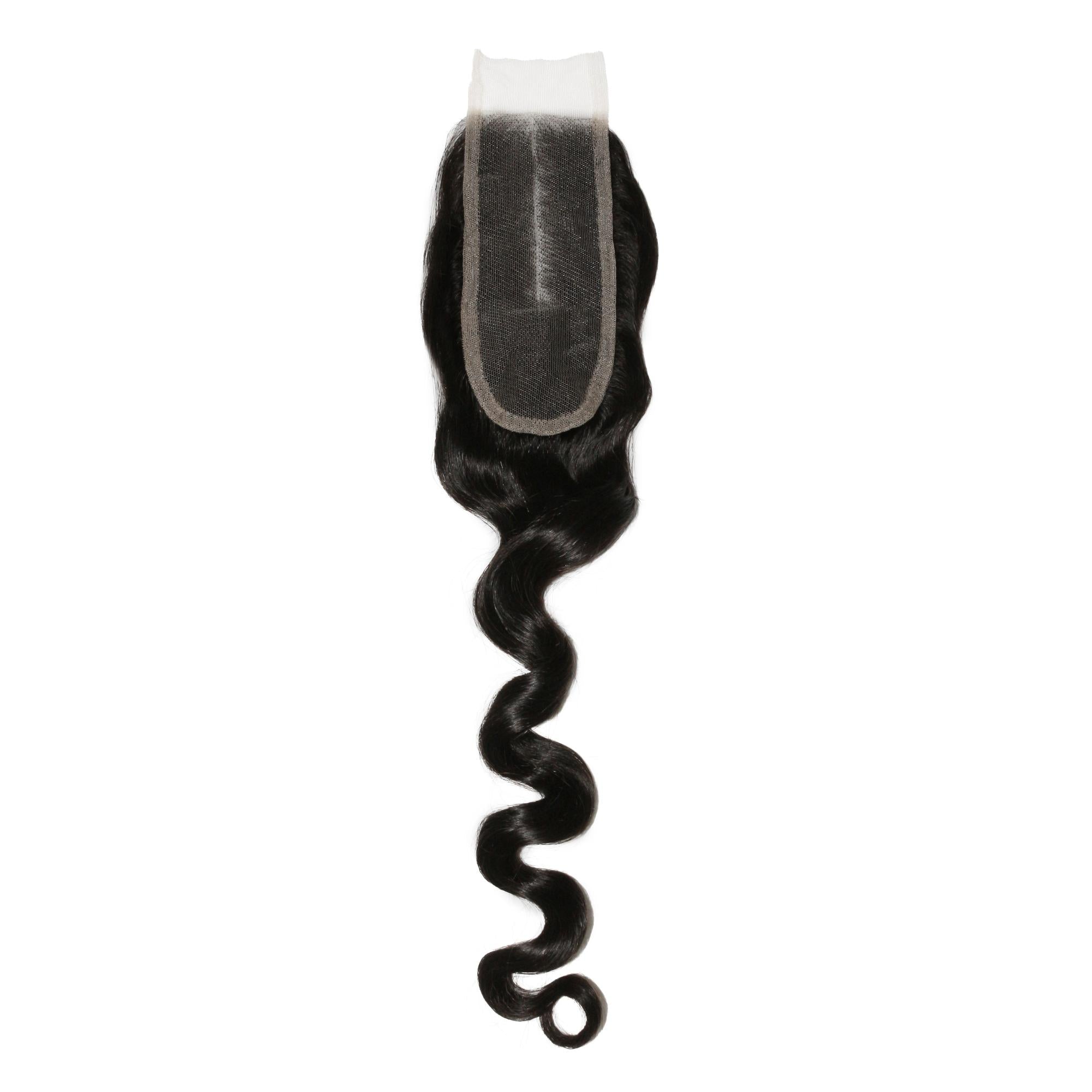 Loose Wave 2x6 Transparent Lace Human Hair Closure Private Label