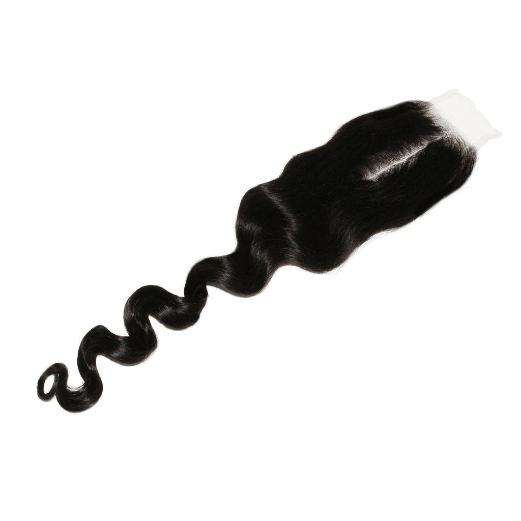 Loose Wave 2x6 Transparent Lace Human Hair Closure Private Label