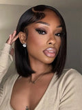 The Luxe Bob -Blunt Cut 8x6 Bob Wigs Straight Short Hair Ready To Wear Lace Front Wig The Hair Plug