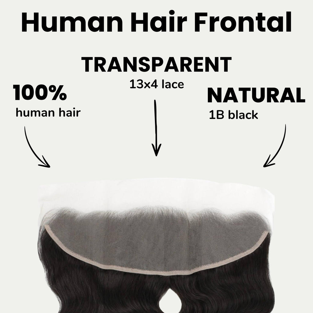 Malaysian Body Wave 13x4 Transparent Lace Human Hair Frontal Private Label