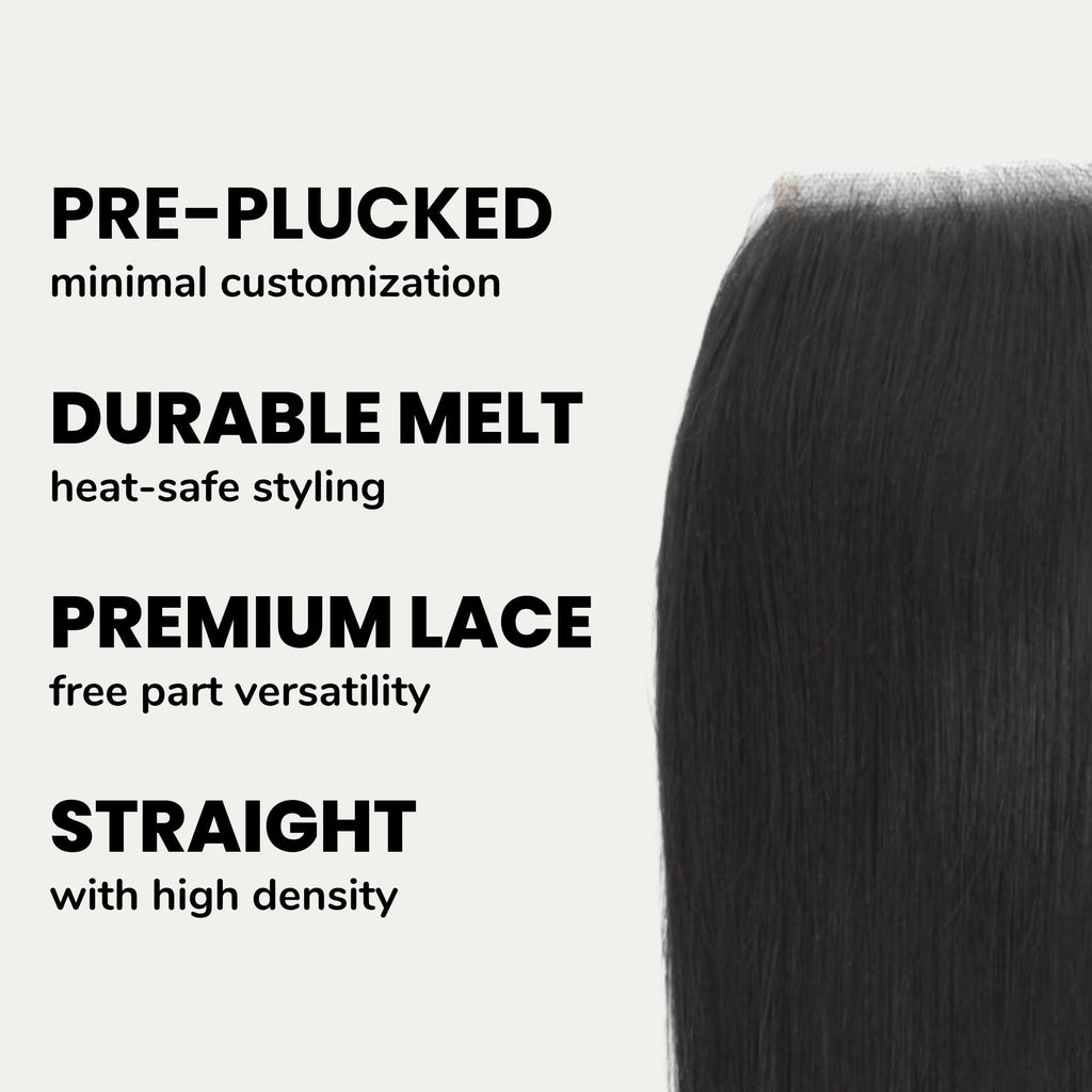 Malaysian Straight 4x4 Transparent Lace Human Hair Closure Private Label
