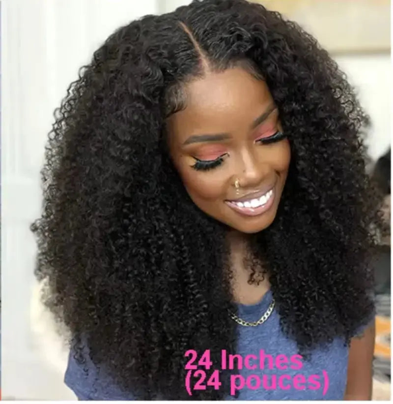 Mongolian | Kinky Curly | Human Hair | Lace Front | Lace Closure Wig Luxegan