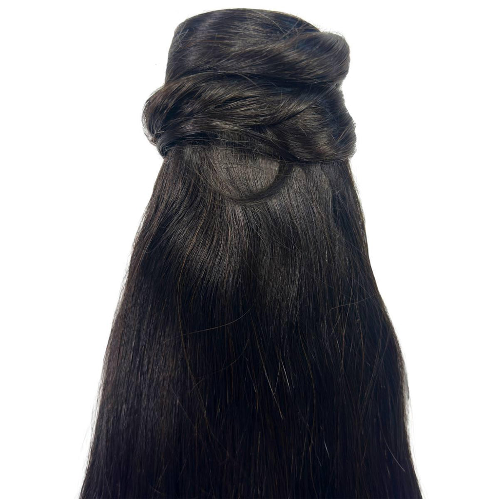 Natural Black 100% Human Hair Ponytail Extension Private Label